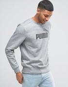 Puma No.1 Logo Crew Sweatshirt In Grey 83185903 - Gray