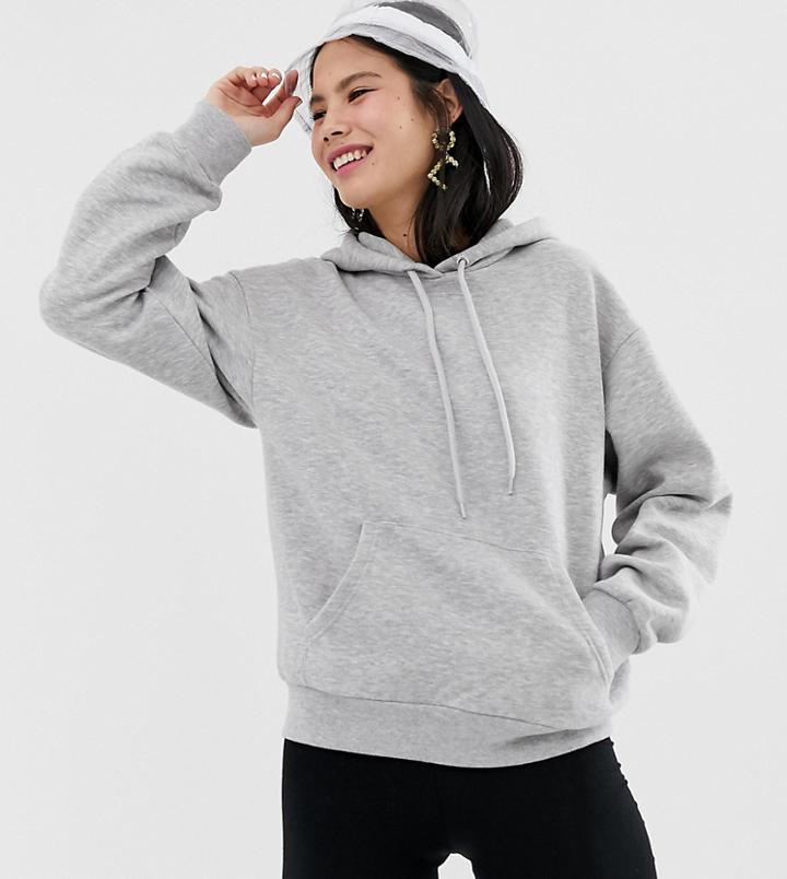 Monki Oversized Classic Hoodie In Gray