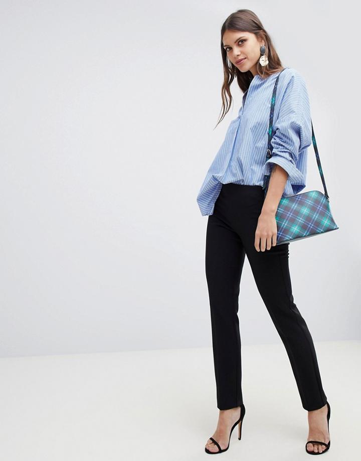 Emme Sapri Tailored Straight Leg Long Pants - Black