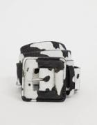 Asos Design Cow Print Waist And Hip Belt With Matching Buckle - Multi