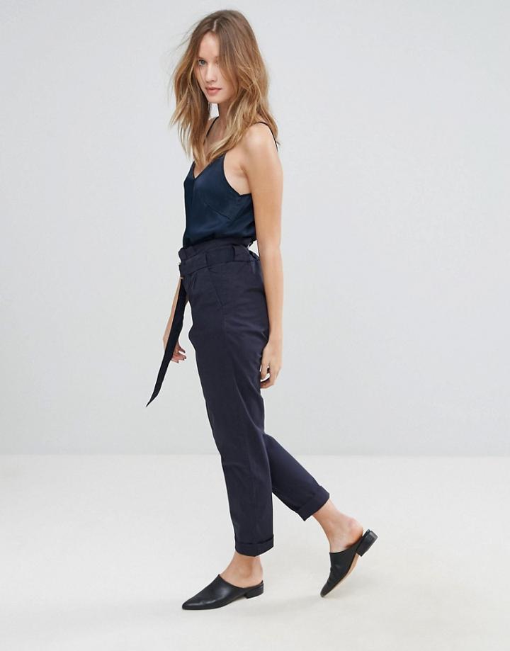 Gestuz Lela Belted Pants - Navy