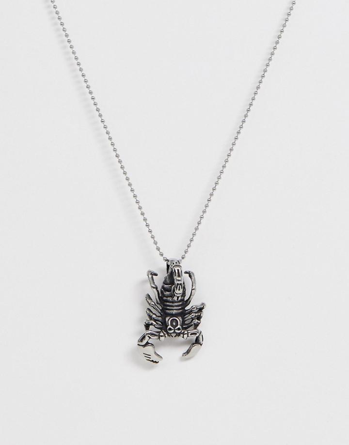 Seven London Scorpion Pendant In Silver - Silver