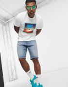 Nike Sunset Print T-shirt In White