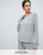 Asos Design Tall Mix & Match Lounge Super Soft Brushed Sweat - Gray