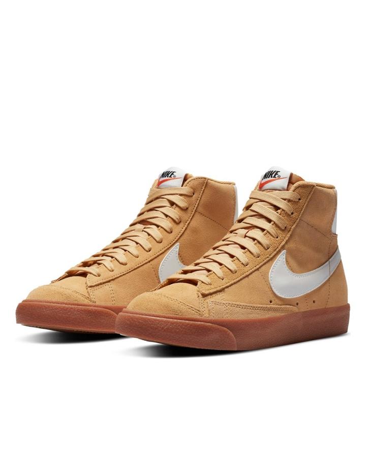 Nike Blazer Mid '77 Suede Sneakers In Wheat-brown