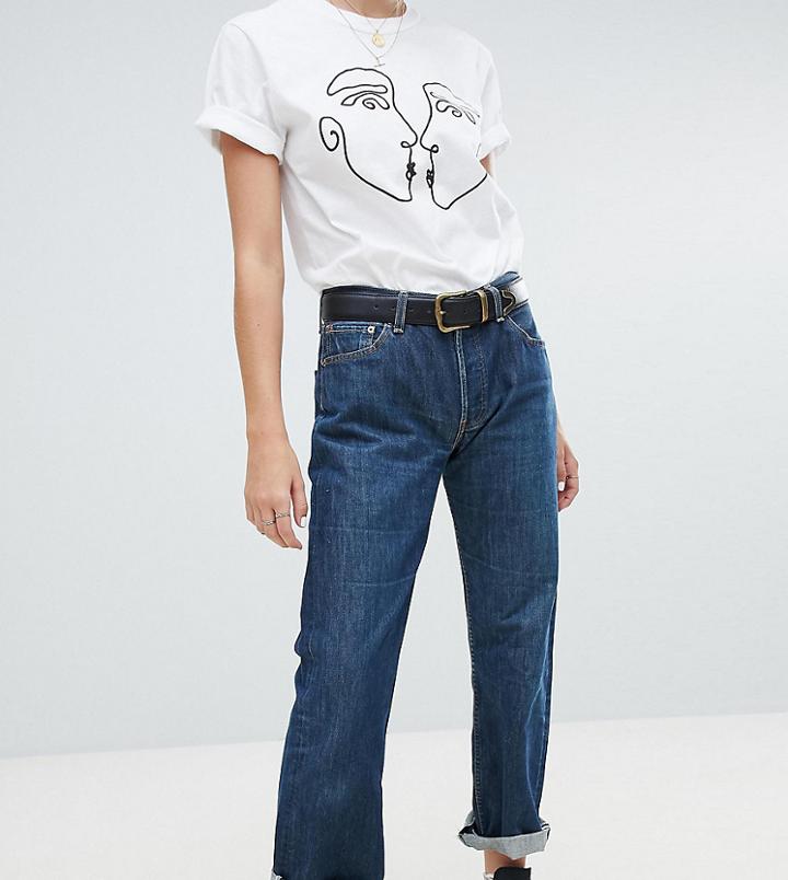 Reclaimed Vintage Revived Levi Jeans In Dark Wash - Blue