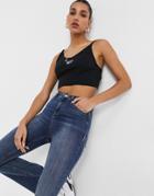 Reebok Small Central Logo Cami Top In Black