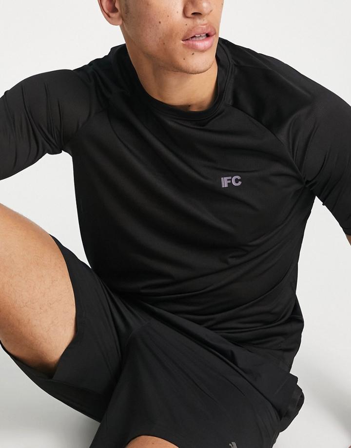 French Connection Sport Training T-shirt In Black