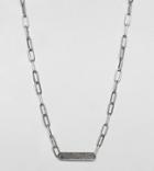 Designb Id Chain Necklace In Sterling Silver Exclusive To Asos - Silver