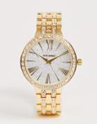 Steve Madden Womens Bracelet Watch In Gold - Gold