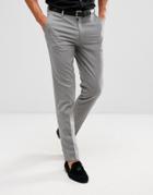 Asos Skinny Smart Pants In Gray - Gray