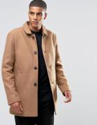 Selected Homme Textured Wool Trench - Beige