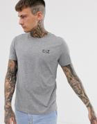 Ea7 Train Core Id Slim Fit Logo T-shirt In Light Gray Marl - Gray