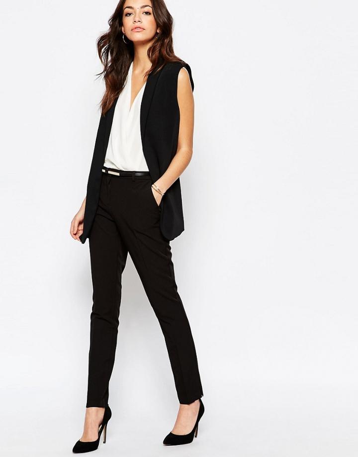 New Look Tailored Slim Leg Pant - Black