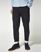 Asos Slim Fit Dark Navy Suit Pants - Blue