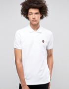 Love Moschino Chest Logo Polo Shirt - White