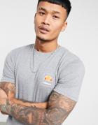 Ellesse Logo T-shirt In Gray-grey
