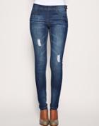 Asos Kate Dark Blue Jegging - Blue