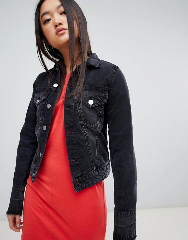 Cheap Monday Renew Denim Jacket - Black