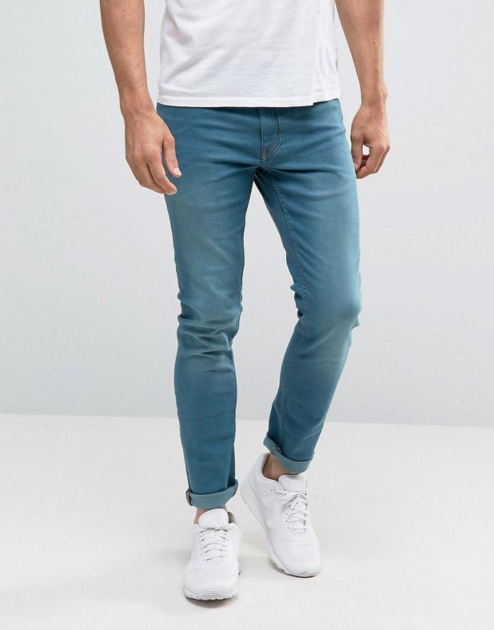 Burton Menswear Superskinny Jeans - Blue