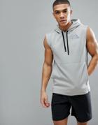 Adidas Training Sleeveless Hoodie In Gray Cd7844 - Gray