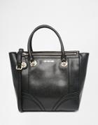 Love Moschino Black Zip Top Tote Bag - 000 Black