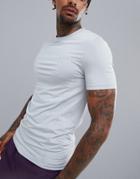 Asos 4505 Muscle T-shirt With Quick Dry In Gray - Gray