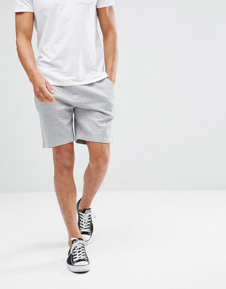Brave Soul Basic Jersey Shorts - Gray