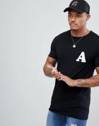 Asos Muscle T-shirt With A Print - Black