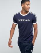 Adidas Originals Adicolor Linear T-shirt In Navy Bq7559 - Navy