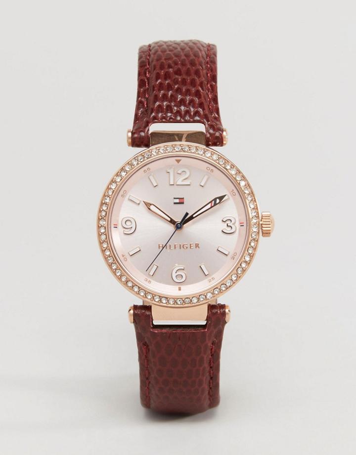 Tommy Hilfiger Lynn Leather Watch 1781588 - Rose Gold