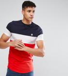 Le Breve Tall Color Block T-shirt - Navy