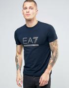 Emporio Armani Ea7 T-shirt With Logo In Navy - Navy
