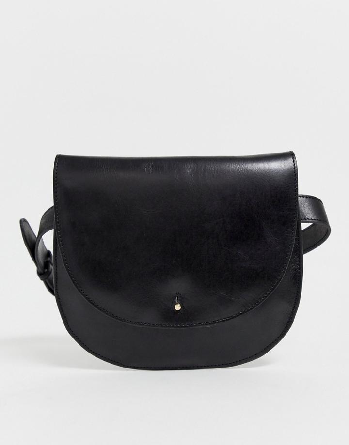 Urbancode Real Leather Belt Bag - Black
