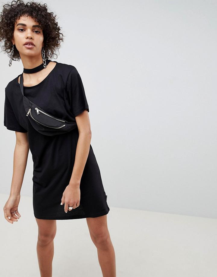 Cheap Monday Belong Neck Strap Shift Dress - Black