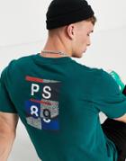 Parlez Harland Back Print T-shirt In Green