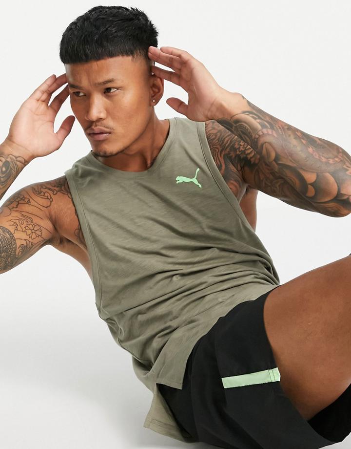 Puma Training Favorite Tank In Gray-grey