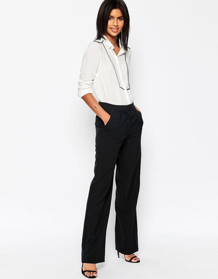 Asos Wide Leg Pants - Black