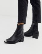 Asos Design Kasey Platform Over The Knee Boots-black