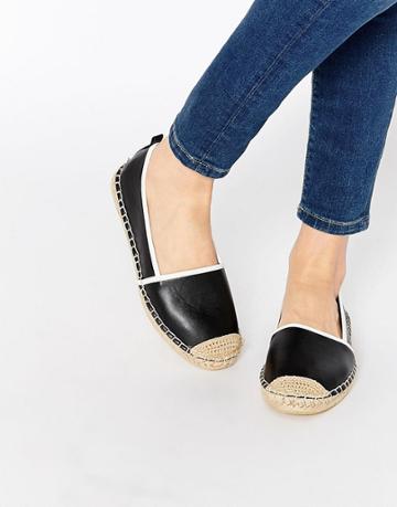 London Rebel Black Espadrilles - Black