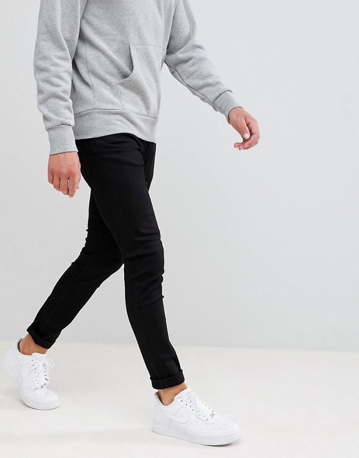 Weekday Form Skinny Jeans Black Wash