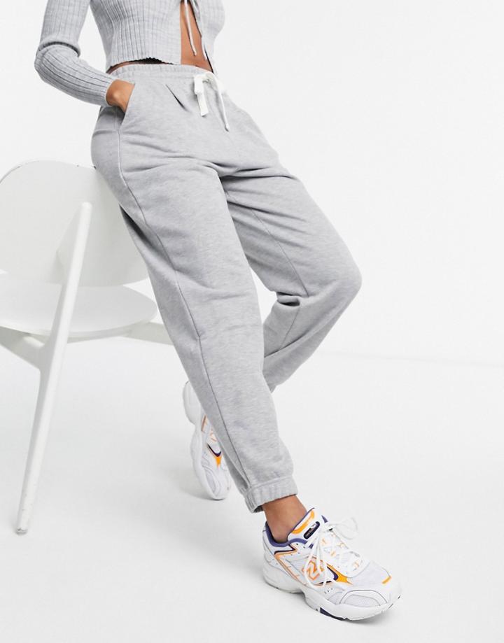 Stradivarius Slouchy Sweatpants In Gray-grey