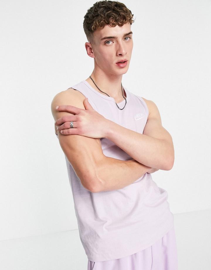 Nike Club Tank In Pale Purple