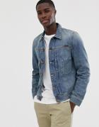 Nudie Jeans Co Sunny Denim Jacket In Mid Stone-blue