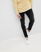 Jefferson Black Wash Denim Jeans - Black