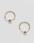 Pieces Circle Stud Earrings - Gold