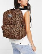 Vans Old Skool H20 Backpack In Leopard Print-brown