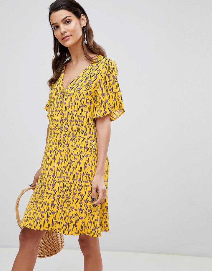 Y.a.s Floral Tea Dress - Multi