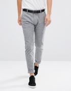 Selected Homme Cargo Pant In Marl Cotton - Gray