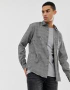 Hymn Prince Of Wales Checked Brushed Shirt-black